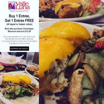 Valle Luna - Regular retail price $36. Paid $23. Sign up for their email club and get this deal :) - Mexican Near Me - Phoenix, Arizona Valle Luna - Regular retail price $36. Paid $23. Sign up for their email club and get this deal :) - Mexican Near Me - Phoenix, Arizona