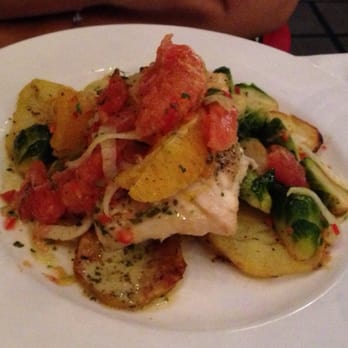 Cafe Santorini - Entree of the day. Halibut. - Italian Near Me - Pasadena, California