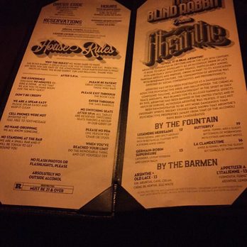 The Blind Rabbit - House rules!!!! Pay attention! :) - Cocktail Bars Near Me - Anaheim, California