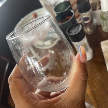 Famous Toastery - Lipstick (that's not mine) on a glass after I finished my drink (mimosa) . - Breakfast & Brunch Near Me - Concord, North Carolina Famous Toastery - Lipstick (that's not mine) on a glass after I finished my drink (mimosa) . - Breakfast & Brunch Near Me - Concord, North Carolina