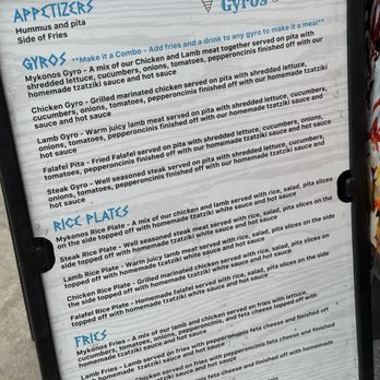Mykonos Gyros - Mediterranean Near Me - Sacramento, California