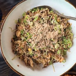 Fried Rice with truffle. Very very good fried rice. There's a lot of truffle but the truffle flavor does not overpower the dish. Fried Rice with truffle. Very very good fried rice. There's a lot of truffle but the truffle flavor does not overpower the dish.