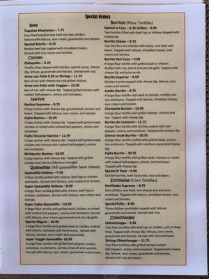 Menu photo 5 Mi Rancho Mexican Restaurant & Grill Rupert, WV