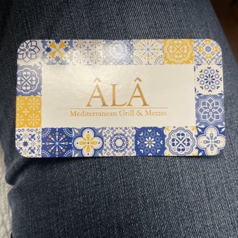 Ala Mediterranean Grill & Mezzes - Beautiful Business card - Mediterranean Near Me - Alameda, California Ala Mediterranean Grill & Mezzes - Beautiful Business card - Mediterranean Near Me - Alameda, California