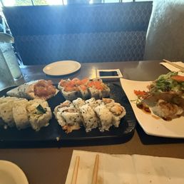 Sushi and goodness. Can't tell you so you have to come and try it. Sushi and goodness. Can't tell you so you have to come and try it.