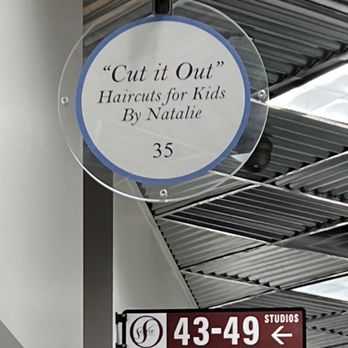 Cut It Out - sign inside sola salon - Kids Hair Salons Near Me - Henderson, Nevada