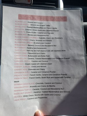 Menu photo 3 BB's Coffee Shop Anchorage, AK