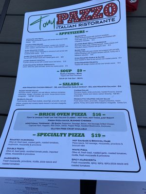 Menu photo 4 Tony Pazzo Mt. Airy, MD Menu photo 4 Tony Pazzo Mt. Airy, MD