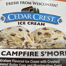 Cedar Crest Ice Cream - WI Campfire S'mores (misleading with the amount of peanut butter cups)