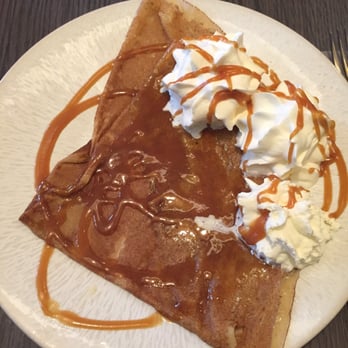 Framboise - The salted caramel dessert crêpe with crème de chantilly (whipped cream) - Creperies Near Me - Paris, 75 Framboise - The salted caramel dessert crêpe with crème de chantilly (whipped cream) - Creperies Near Me - Paris, 75
