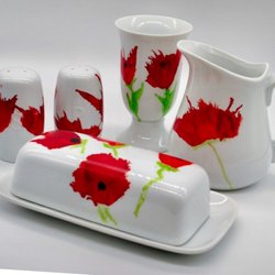 Two Knotty Sisters - Hand Painted Poppy Design