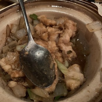 Jazmine - Chicken clay pot. Could be smaller pieces of chicken, but still good. - Asian Fusion Near Me - Reno, Nevada