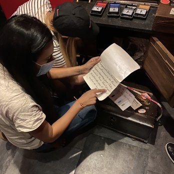Architect Escape Rooms - Reading notes left behind - Escape Games Near Me - Reseda, California Architect Escape Rooms - Reading notes left behind - Escape Games Near Me - Reseda, California