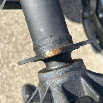 Alvarez Ironworks - This axle was supposedly just purchased 10 days ago - Fences & Gates Near Me