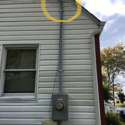 MS Electric of Long Island - professional installed 200 amp service with custom bent 45 degree angle for clean look