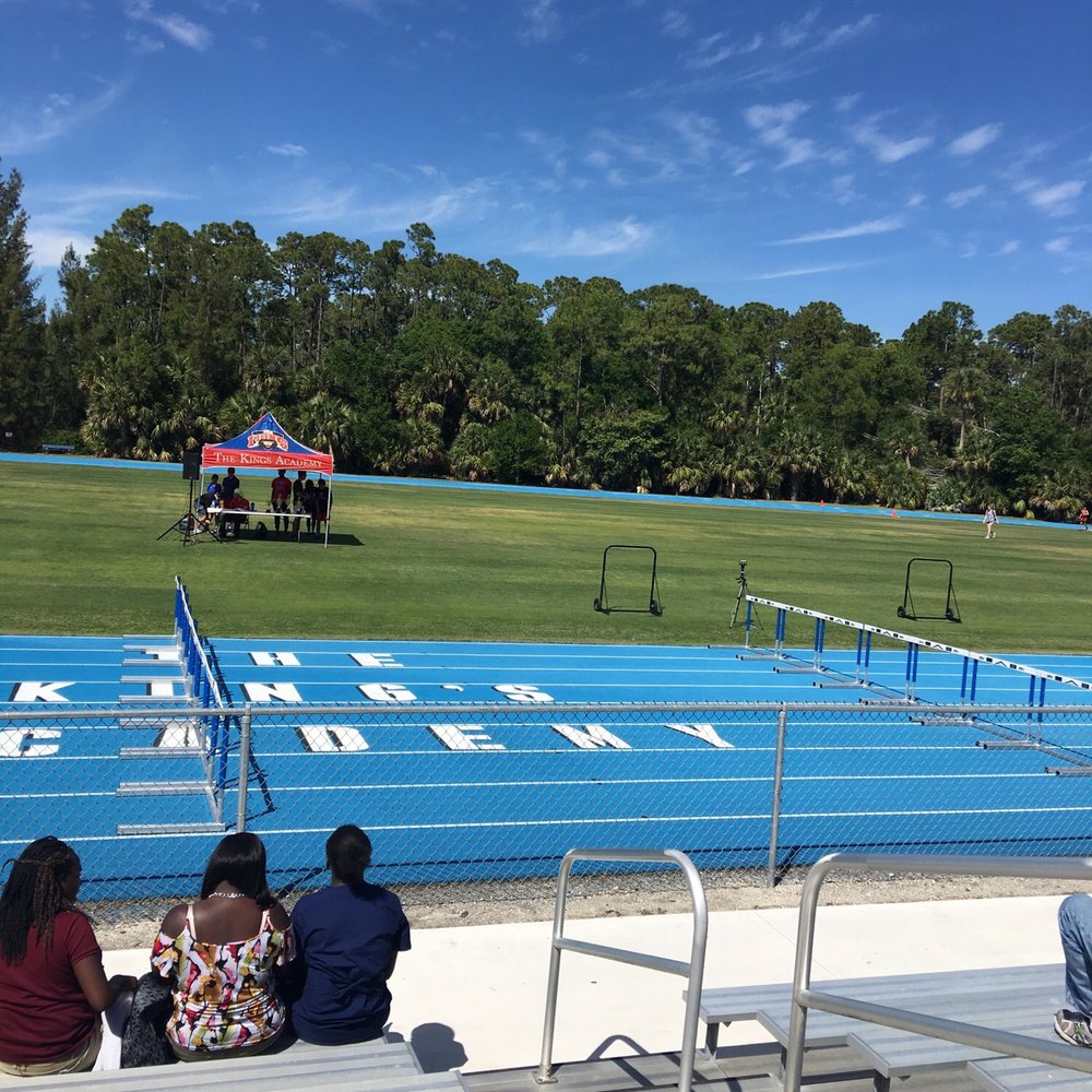 King's academy track. They are hosting track meet but are charging every spectator money to watch. King's academy track. They are hosting track meet but are charging every spectator money to watch.