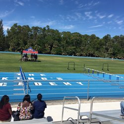The King's Academy - King's academy track. They are hosting track meet but are charging every spectator money to watch.