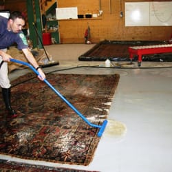 RugMasters Of Durango - Rinsing soil and allergens out of a beautiful Heriz rug