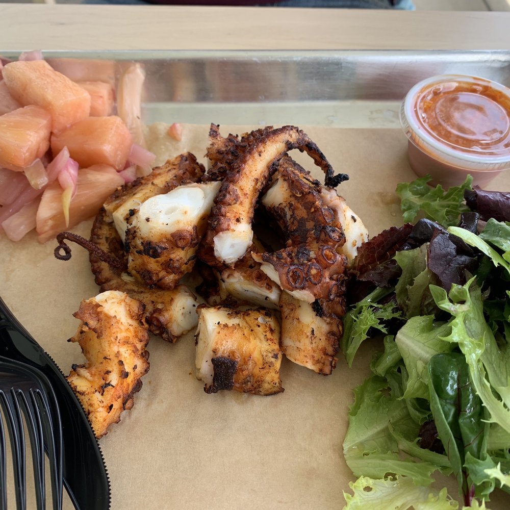 Finca Paso Robles - Grilled octopus. Nice portion - Mexican Near Me - Paso Robles, California Finca Paso Robles - Grilled octopus. Nice portion - Mexican Near Me - Paso Robles, California