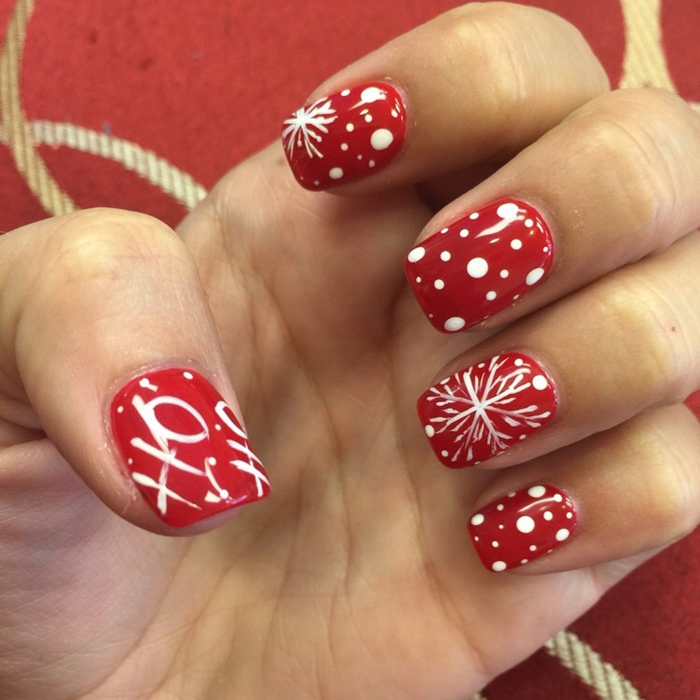 Red Persimmon Nails & Spa - My x-mas nails! Done by Mimi! - Nail Salons Near Me - Compton, California Red Persimmon Nails & Spa - My x-mas nails! Done by Mimi! - Nail Salons Near Me - Compton, California