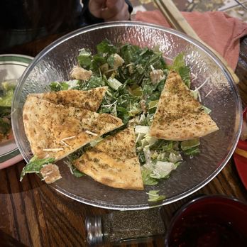 Junkyard Cafe - Caesar salad after being attacked. - American Near Me - Simi Valley, California Junkyard Cafe - Caesar salad after being attacked. - American Near Me - Simi Valley, California
