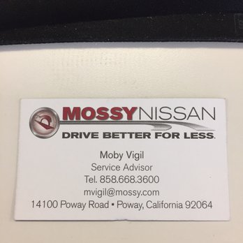 Mossy Nissan Poway - Service - Auto Parts & Supplies Near Me - Poway, California Mossy Nissan Poway - Service - Auto Parts & Supplies Near Me - Poway, California