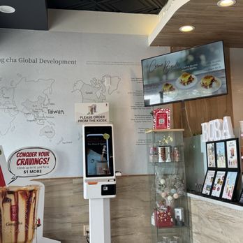 Gong Cha - Ordering kiosk - Bubble Tea Near Me - Santa Ana, California