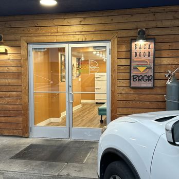 Backdoor BRGR - Backdoor Entrance from parking lot. - Burgers Near Me - Provo, Utah