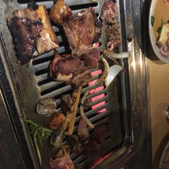 Picnic Garden - Short ribs mussels pork- see what I mean about cross contamination on the grill?! - Barbeque Near Me - Flushing, New York Picnic Garden - Short ribs mussels pork- see what I mean about cross contamination on the grill?! - Barbeque Near Me - Flushing, New York