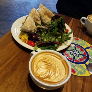 Urth Caffé - Orange - Egg sandwich plus Spanish latte - Coffee & Tea Near Me - Orange, California