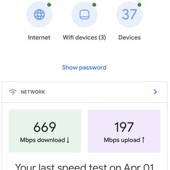 Sail Internet - WiFi Speed Reading From Google WiFi - Internet Service Providers Near Me - Santa Clara, California Sail Internet - WiFi Speed Reading From Google WiFi - Internet Service Providers Near Me - Santa Clara, California