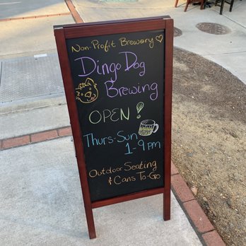 Dingo Dog Brewing Company - a chalkboard sign - Community Service/Non-Profit Near Me - Carrboro, North Carolina