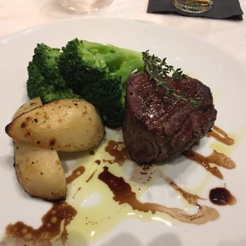 Estiatorio Milos - Filet Mignon black angus w/ broccoli and over roasted potatoes (late nite menu). Add $10 to set price - Greek Near Me - Montreal, Quebec