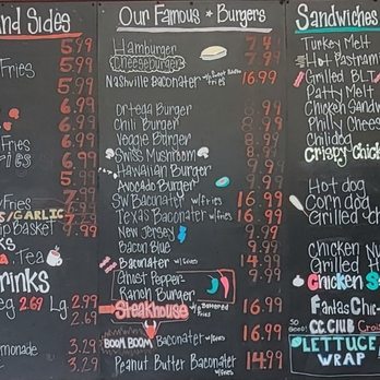 CC Diner and Ice Cream - This is one of the main menus. - Burgers Near Me - Crescent City, California CC Diner and Ice Cream - This is one of the main menus. - Burgers Near Me - Crescent City, California