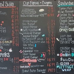 CC Diner and Ice Cream - This is one of the main menus.