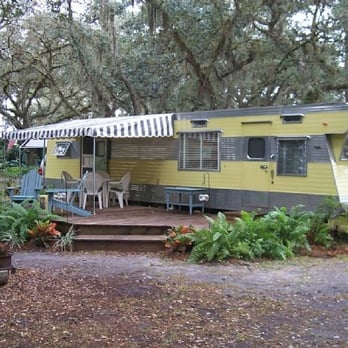 Camp Mars - 1954 New Moon Trailer, which has since been moved. Too bad for that. - Campgrounds Near Me - Venus, Florida