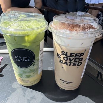 Blk Dot Coffee - Iced Yuzu Mango Matcha VTM Einspänner - Coffee & Tea Near Me - Fountain Valley, California Blk Dot Coffee - Iced Yuzu Mango Matcha VTM Einspänner - Coffee & Tea Near Me - Fountain Valley, California