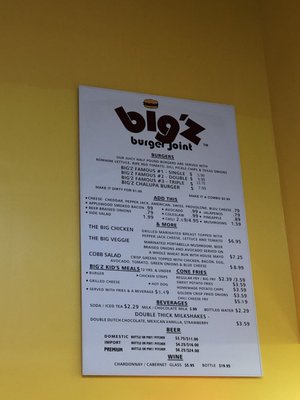 Menu photo 7 Big'z Burger Joint San Antonio, TX Menu photo 7 Big'z Burger Joint San Antonio, TX