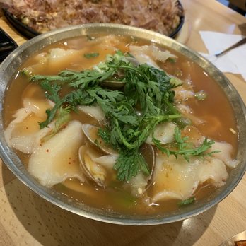 Daesung Korean Noodle - Spicy clam Sujebi noodles - Korean Near Me - Flushing, New York Daesung Korean Noodle - Spicy clam Sujebi noodles - Korean Near Me - Flushing, New York