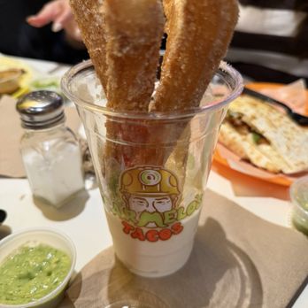 Carmelo's Tacos - Churro with ice cream - Tacos Near Me - Seattle, Washington