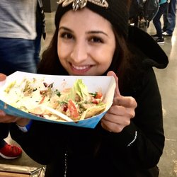 7 Sisters Gourmet Food Truck - 7 Sisters Food Truck @ Track 7 - Melissa is in taco heaven...