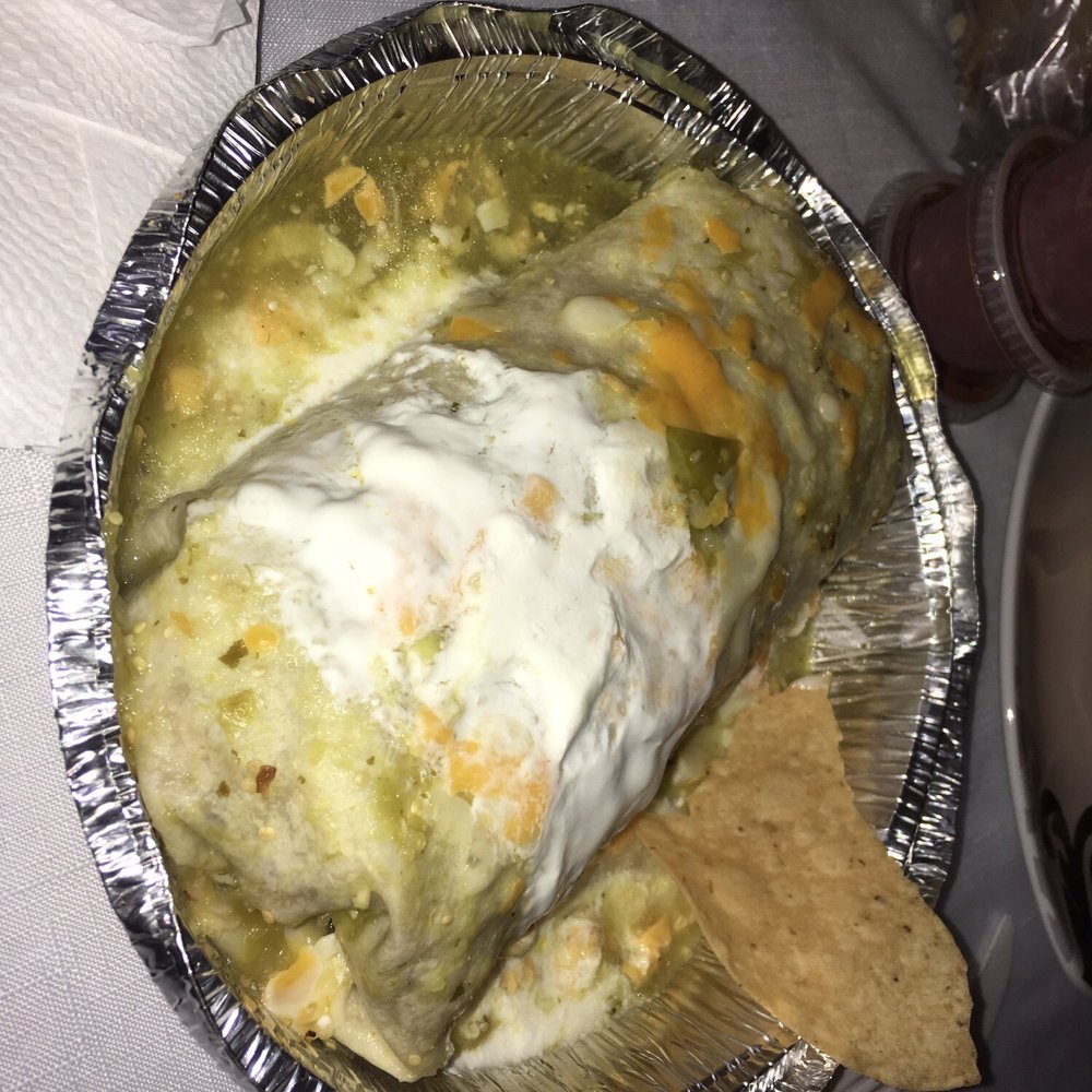 Mi Zacatecas - Deluxe Asada Chile Verde Super Deluxe Wet Burrito - Mexican Near Me - Hawthorne, California