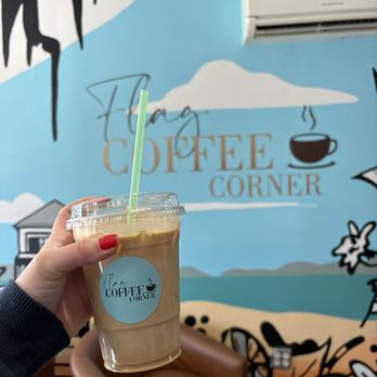 Flag Coffee Corner - vanilla iced latte - Coffee & Tea Near Me - Clermont, Florida
