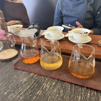 Chef De Tea - Different colored teas to try - look at the amazing clarity! - Coffee & Tea Near Me - Monterey Park, California