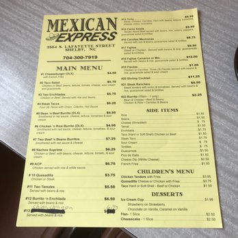 Lupita Express - They don't list all the kinds of tacos they have (which are the best) you have to ask - Mexican Near Me - Shelby, North Carolina Lupita Express - They don't list all the kinds of tacos they have (which are the best) you have to ask - Mexican Near Me - Shelby, North Carolina