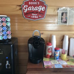 Doug’s Garage - Stop in for coffee