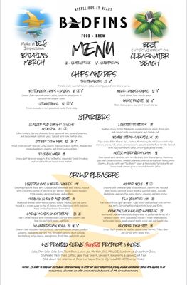 Menu photo 7 Badfins Food + Brew Clearwater, FL