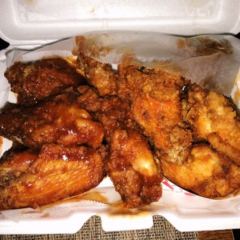 Fyrebird - Spicy BBQ (left) and Buffalo (right) - Chicken Shop Near Me - Gardena, California Fyrebird - Spicy BBQ (left) and Buffalo (right) - Chicken Shop Near Me - Gardena, California