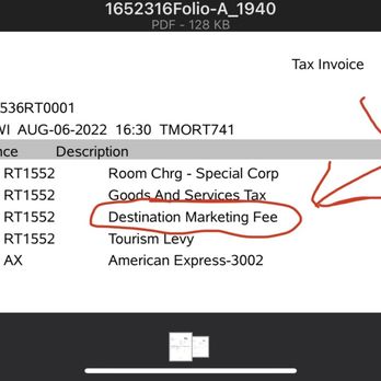 The Westin Calgary - WTF is a "destination marketing fee?" Soooo shady to add fake hidden costs like this. - Hotels Near Me - Calgary, Alberta