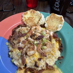 Blackened shrimp and grits!